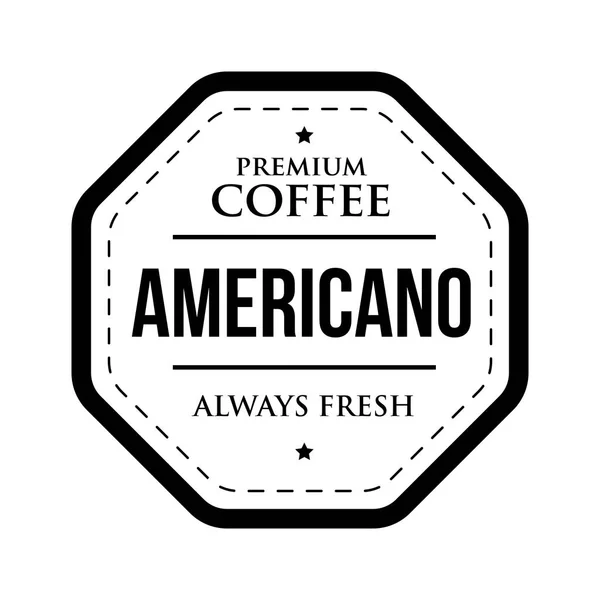 Café Americano sello vintage — Vector de stock