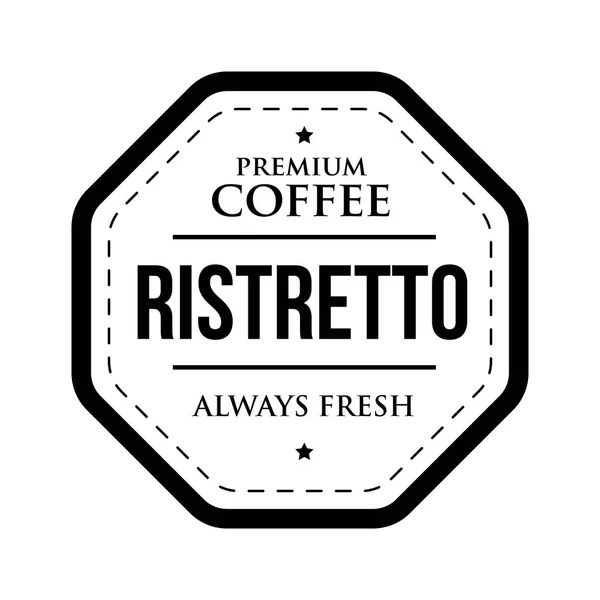Kaffe Ristretto vintage stämpel — Stock vektor