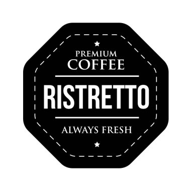 Kahve Ristretto vintage damgası