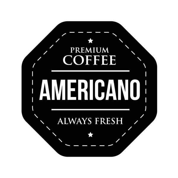 Café Americano sello vintage — Vector de stock