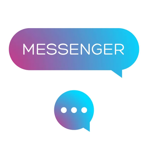 Messenger ikonen vektor — Stock vektor