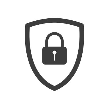 Güvenlik simgesi - kalkan kilit