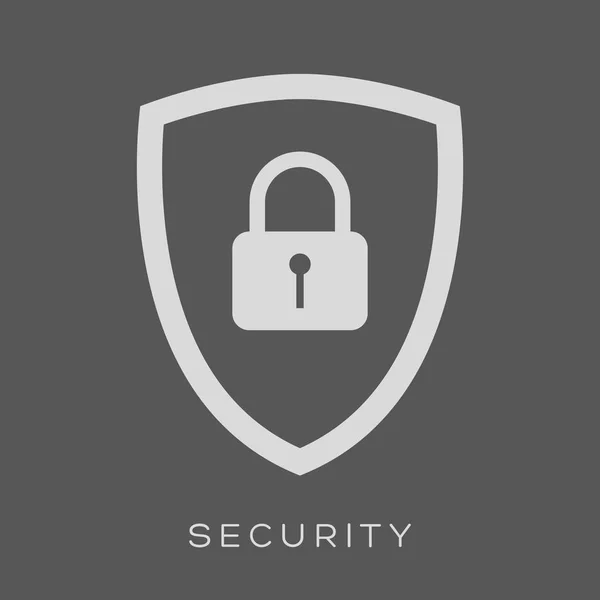 Security icon - Shield lock — Stock Vector
