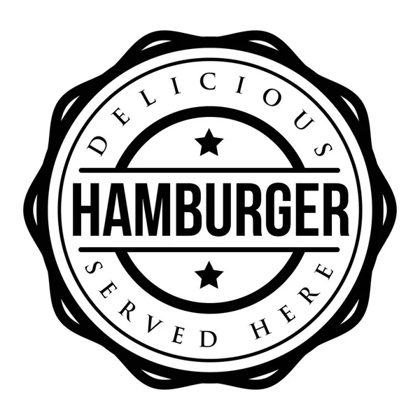 Hamburger vettore timbro vintage — Vettoriale Stock