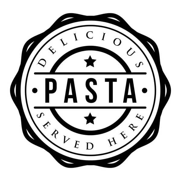 Pasta vintage stamp vector — Stock Vector