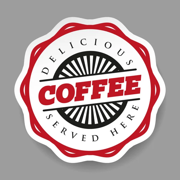 Sello de café vintage — Vector de stock