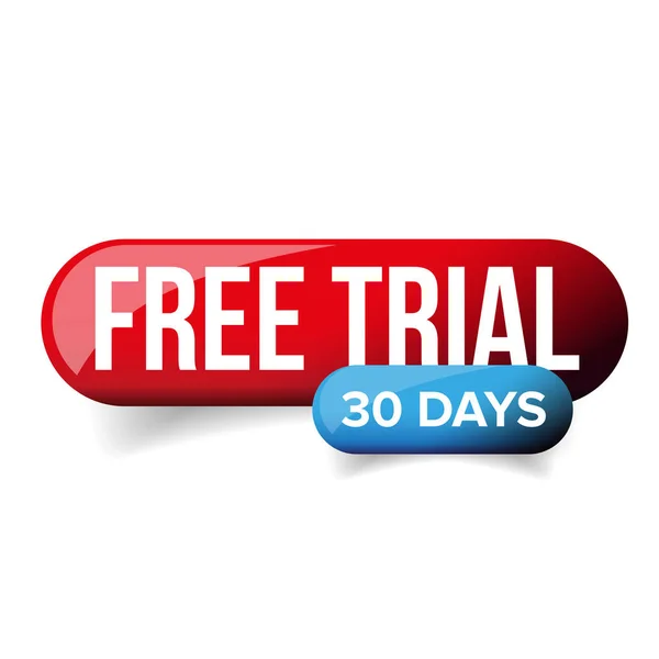 Teste gratuito - 30 dias — Vetor de Stock