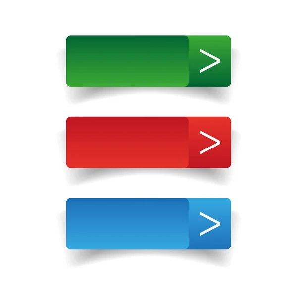 Web buttons set vector — Stock Vector