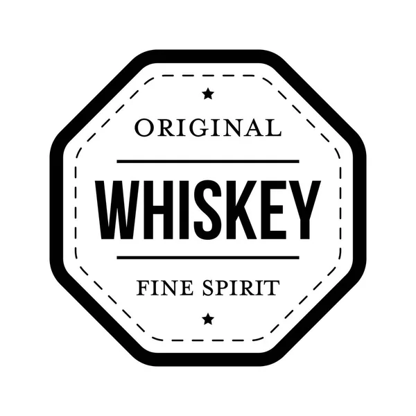 Signo de sello vintage de whisky — Vector de stock