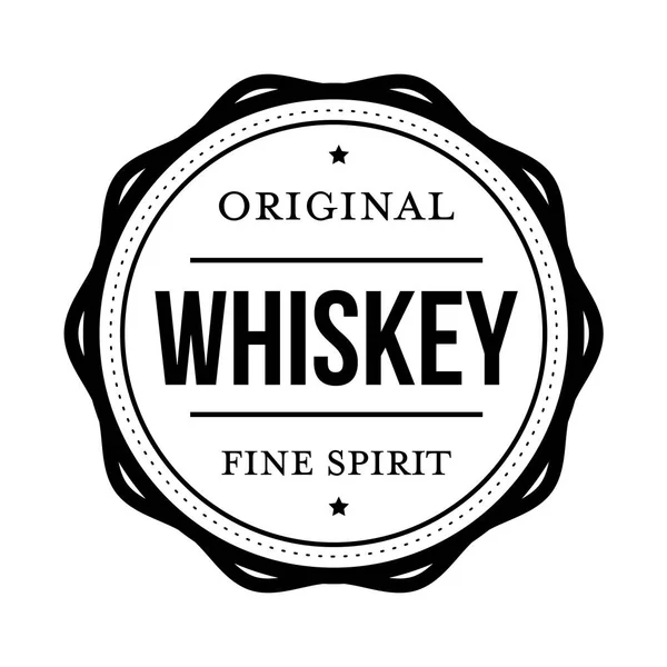 Signo de sello vintage de whisky — Vector de stock