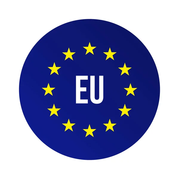 Logotipo UE. Unión Europea — Vector de stock