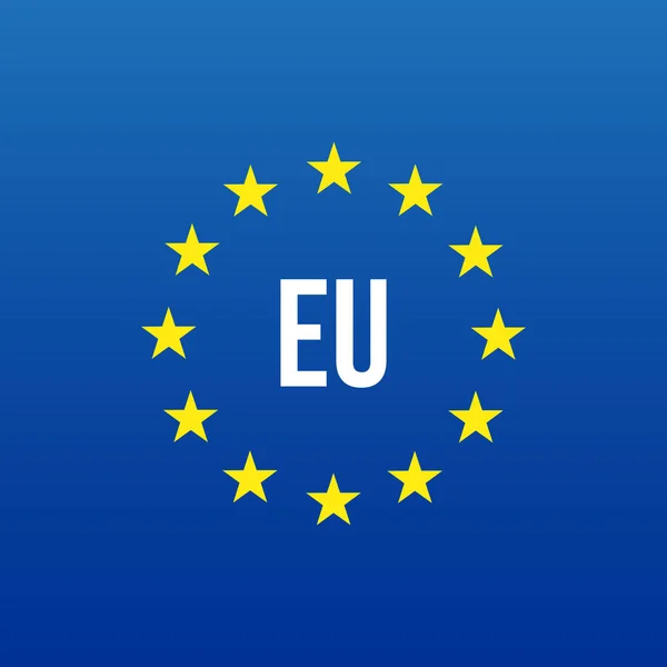 Logo de l'UE. Union européenne — Image vectorielle