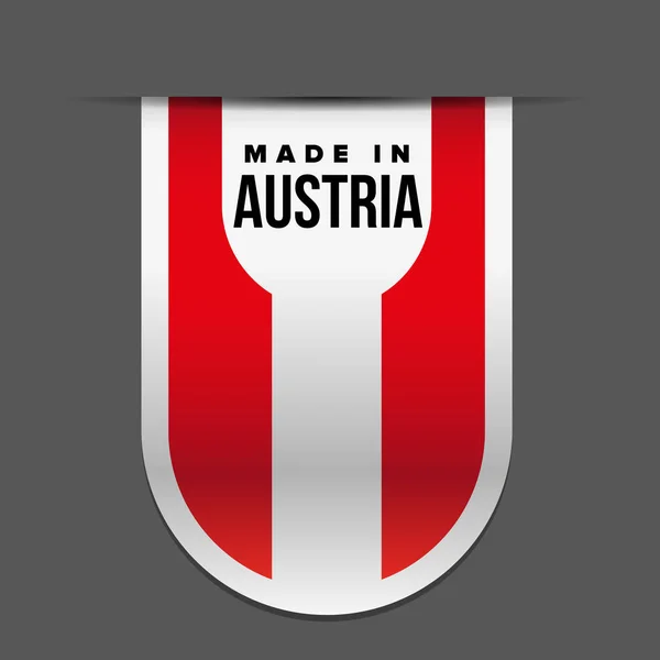 Gemaakt in Oostenrijk lint — Stockvector