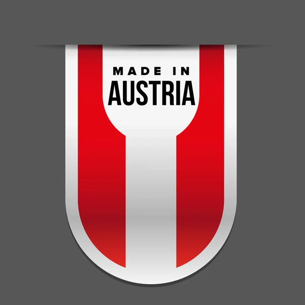 Dibuat di pita Austria - Stok Vektor