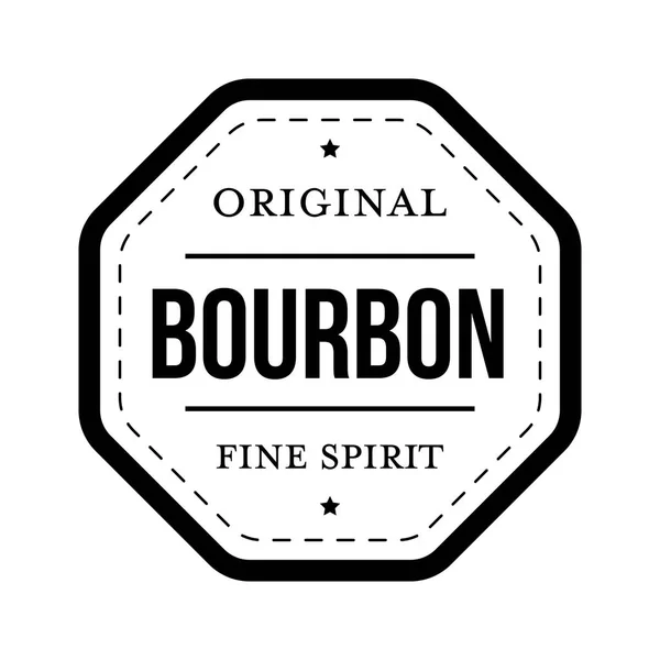 Bourbon vintage σφραγίδα εισόδου — Διανυσματικό Αρχείο