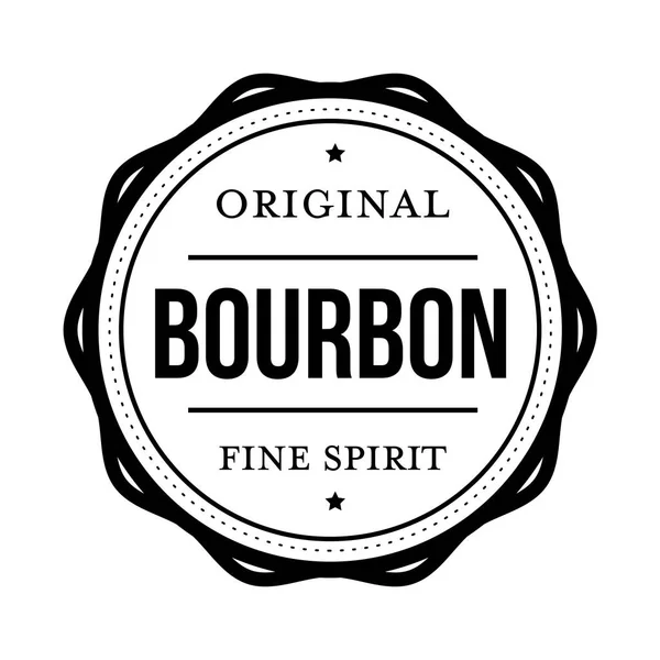 Signo de sello Bourbon vintage — Vector de stock