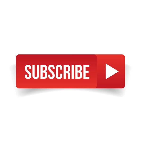 Subscribe button red vector — Stock Vector