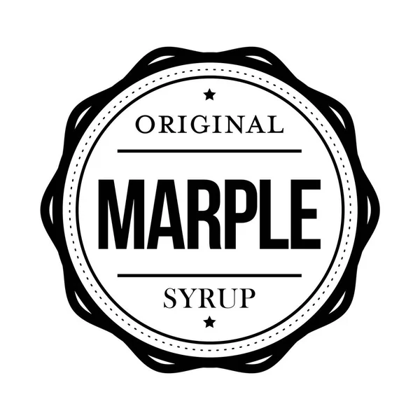 Marple sirup vintage znamení — Stockový vektor