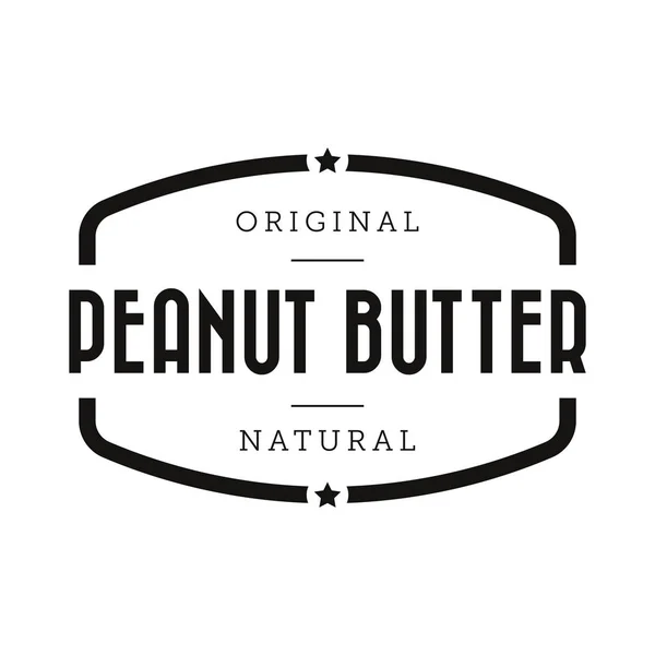 Manteiga de amendoim sinal vintage —  Vetores de Stock