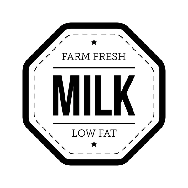 Milk vintage stamp sign — Stock Vector