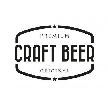 Zanaat bira vintage işareti