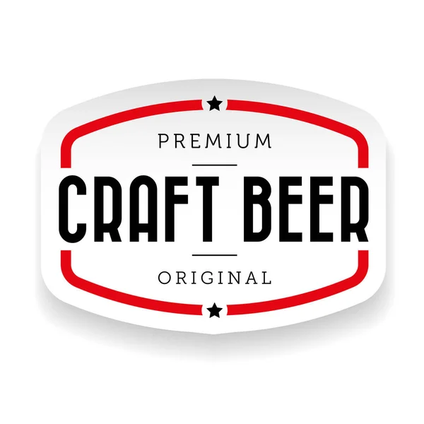 Винтажный знак "Craft Beer" — стоковый вектор