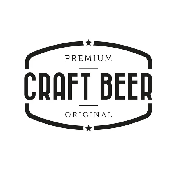 Craft Beer vintage tecken — Stock vektor