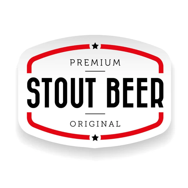 Stout Bière signe vintage — Image vectorielle