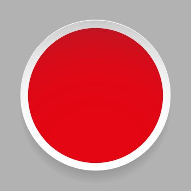 Boş yuvarlak etiket vektör