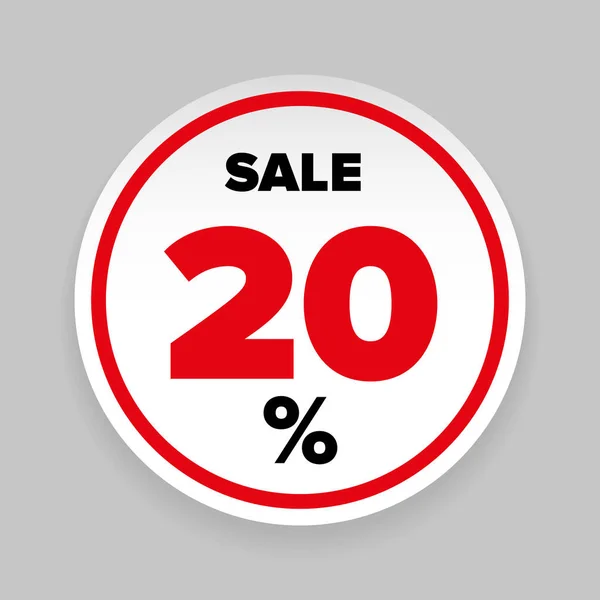 Sale Sticker 20% — стоковый вектор