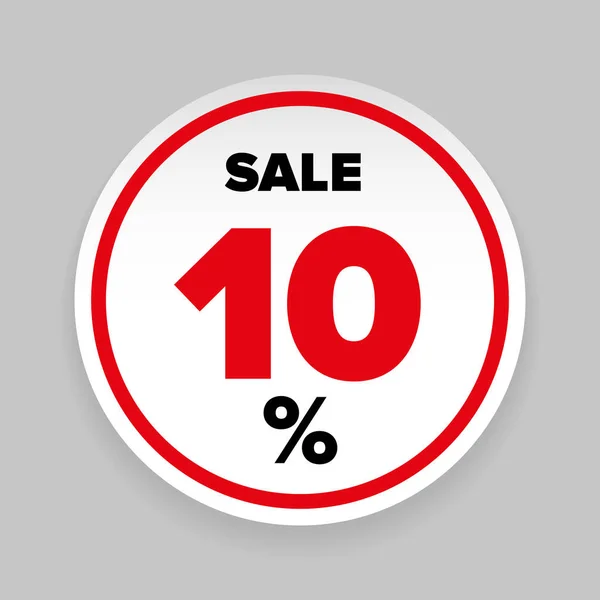 Sale Sticker Ten percent — Stock Vector