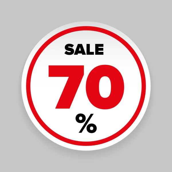 Sale Sticker Seventy percent — Stock Vector