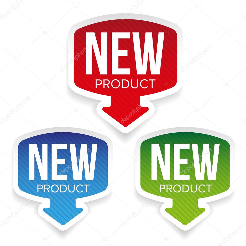 New Product label vector