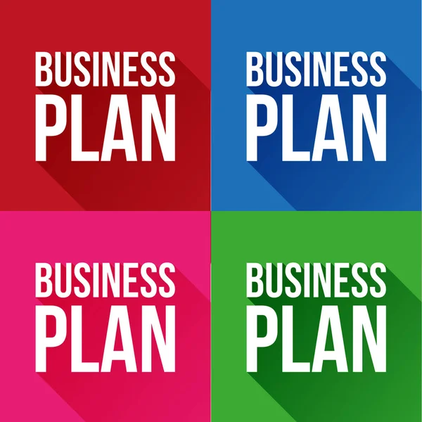 Business plan teken vector — Stockvector