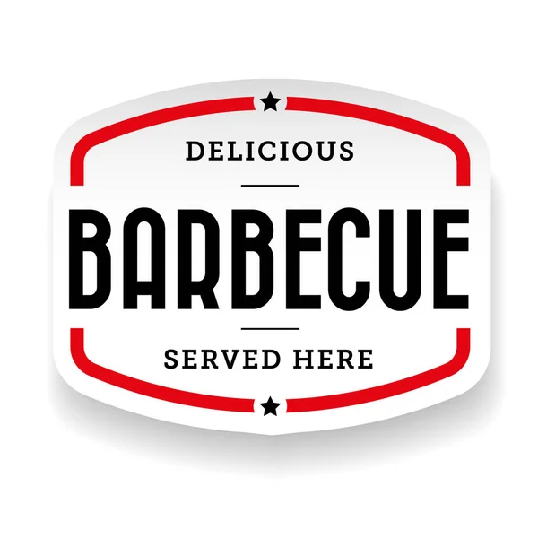 Barbecue vintage label sign — Stock Vector