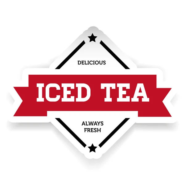 Ice Tea vintage sign — Stock Vector