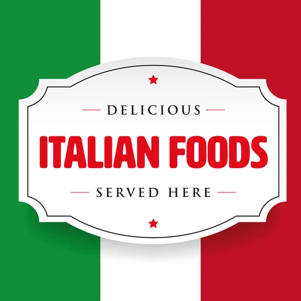 Läckra italienska livsmedel vintage stämpel — Stock vektor