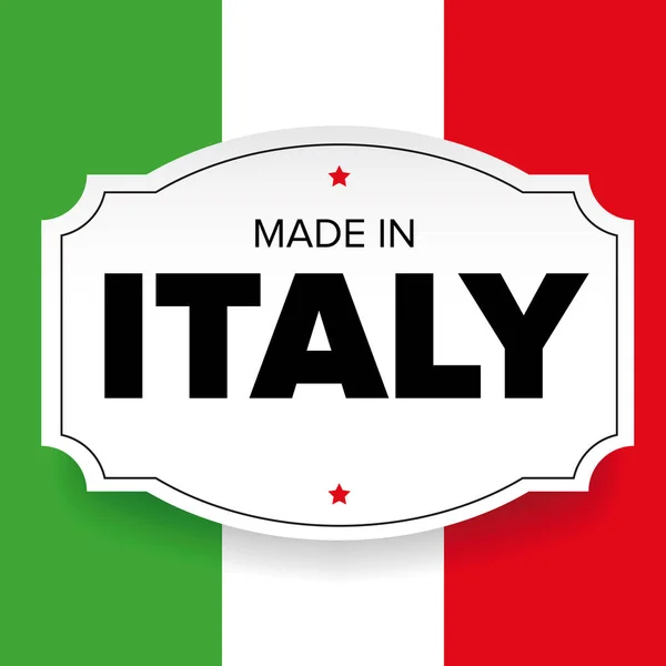 Fabricado na Itália etiqueta —  Vetores de Stock