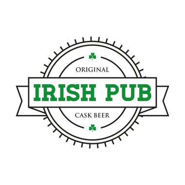 Irish pub vintage damgası