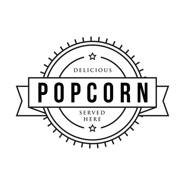 Popcorn vintage sign stamp — Stock Vector