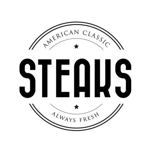 American Classic Steaks vintage stamp — Stock Vector