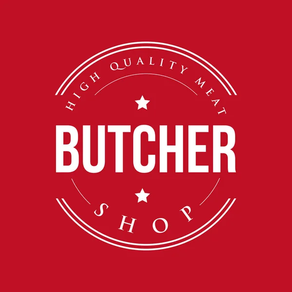 Butcher shop vintage σφραγίδα — Διανυσματικό Αρχείο