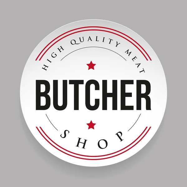 Butcher shop vintage stämpel — Stock vektor