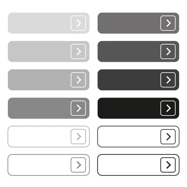 Ensemble de boutons web vide coloré — Image vectorielle