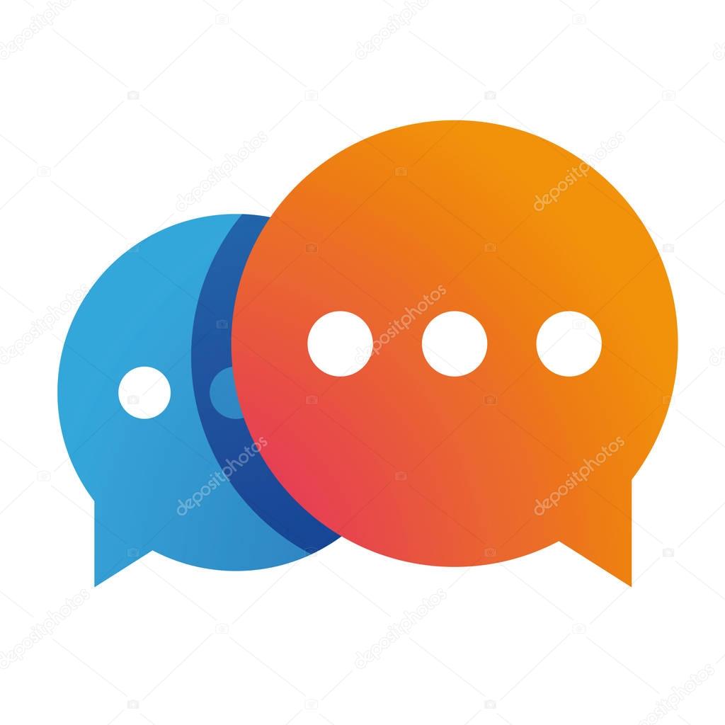 Messenger icon chat vector