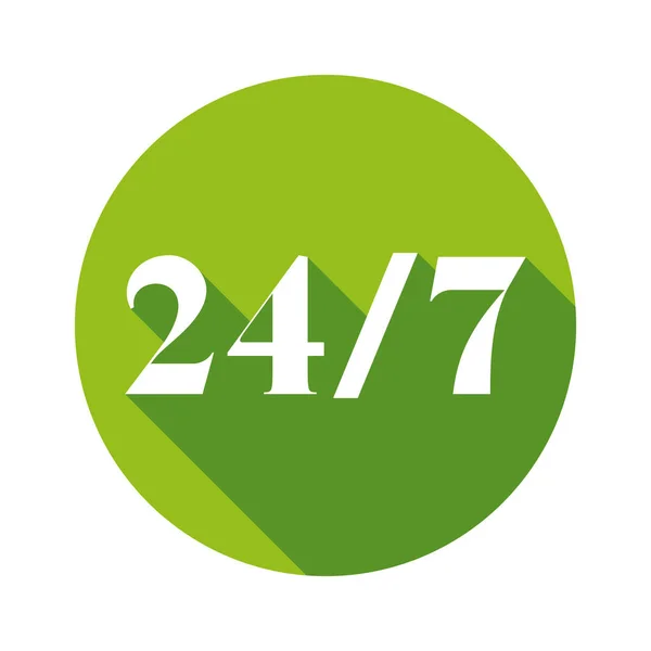 24 7 βοήθεια icom σημάδι — Διανυσματικό Αρχείο