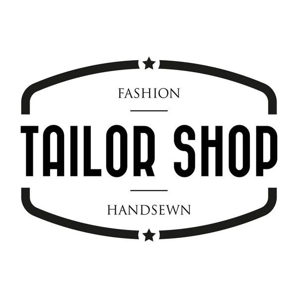 Tailor shop vintage razítko logo — Stockový vektor