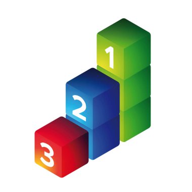 Kazanan podyum vektör küpleri