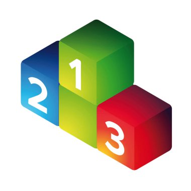 Kazanan podyum vektör küpleri