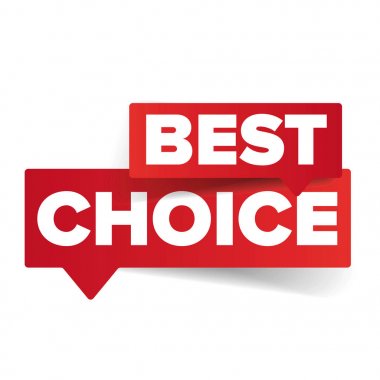 En iyi seçim etiketi konuşma balonu